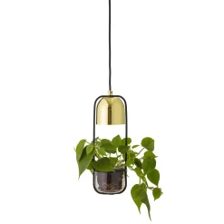 Sale Bloomingville Pendellampe Gullak mit Blumentopf