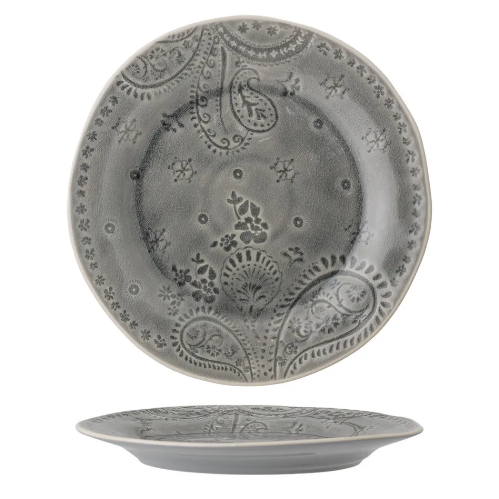 Clearance Bloomingville Rani Essteller, Grau, Steingut