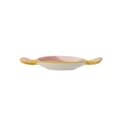 Clearance Bloomingville Servierplatte Caramella aus Steingut Rosa