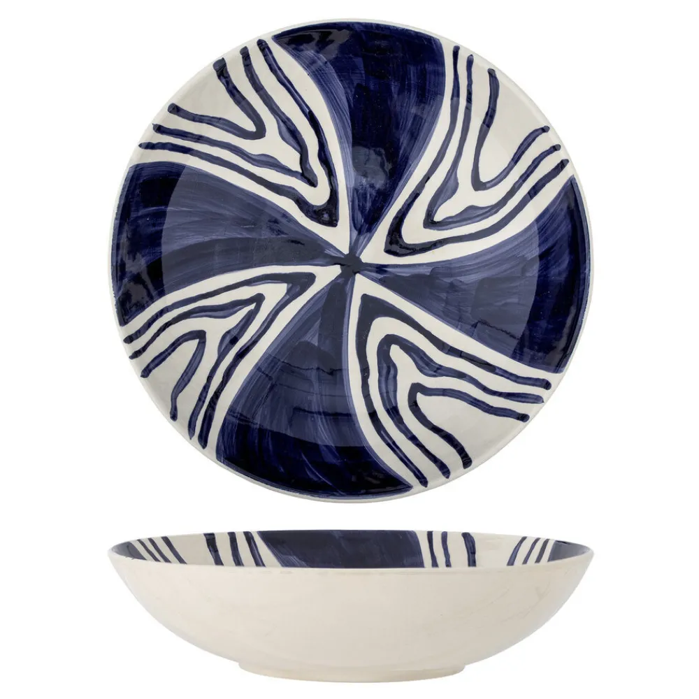 Online Bloomingville Shama Schale blau, Steingut