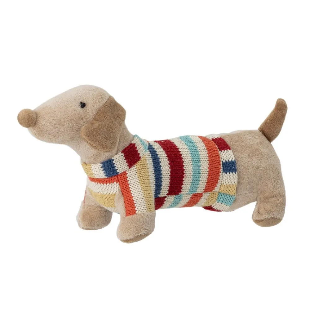 Clearance Bloomingville Soft Toy Hund mit Tasche Hilena