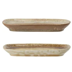 Outlet Bloomingville Teller Willow 2er Set aus Steingut