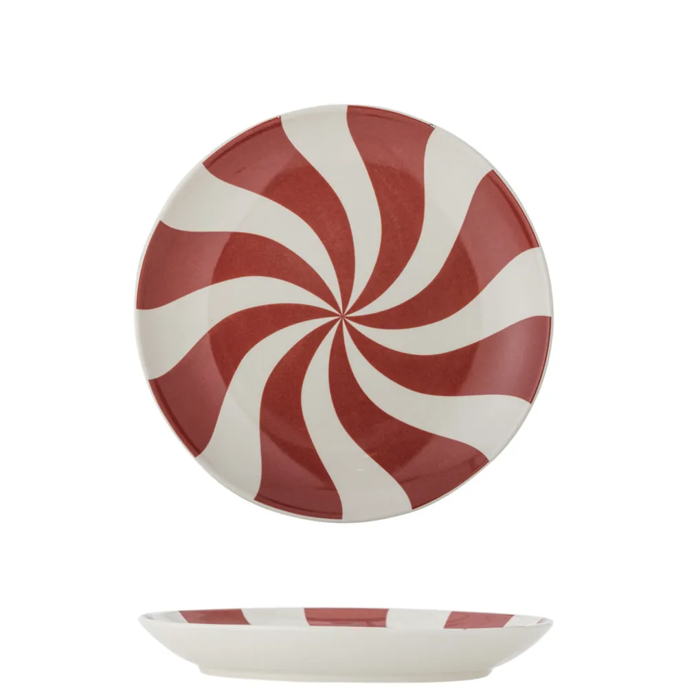 Clearance Bloomingville Yule Weihnachten Teller rot