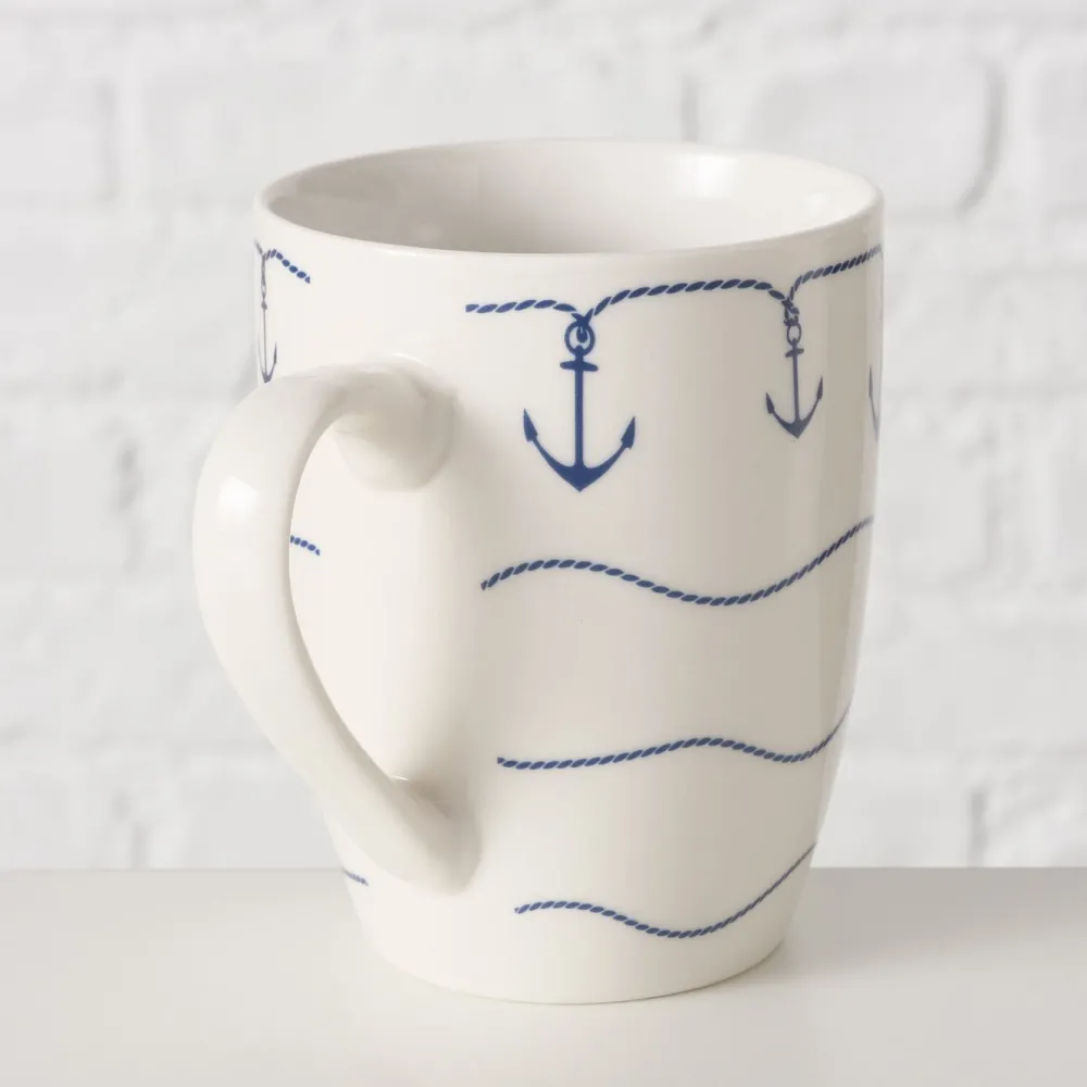 Best Boltze Becher Büsum mit Anker, 2er-Set