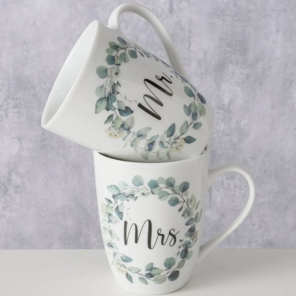 Clearance Boltze Becher Eukana Mr und Mrs, 2-teilig