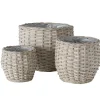 New Boltze 3er Set Blumentopf Pflanzkorb Malonia