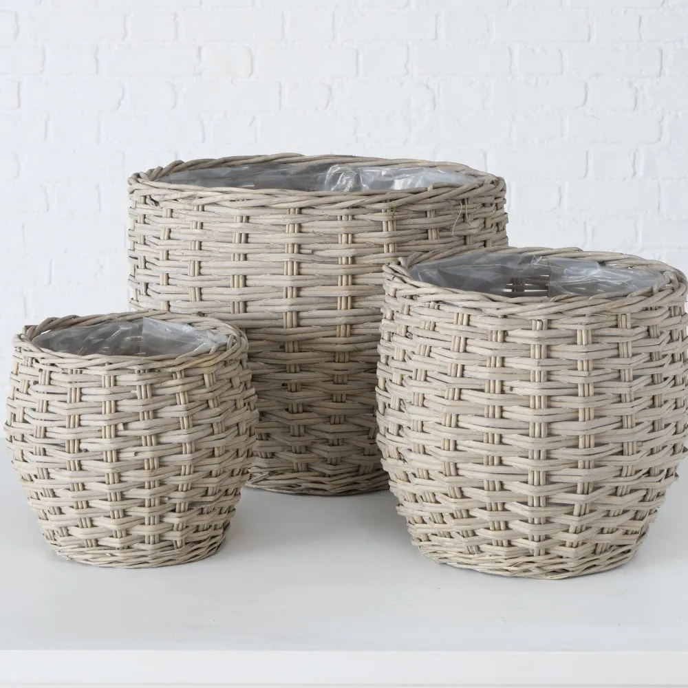 New Boltze 3er Set Blumentopf Pflanzkorb Malonia