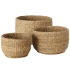 New Boltze 3er Set Korb Sophy aus Seegras