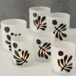 Outlet Boltze 2er Set Teelichtglas Matty