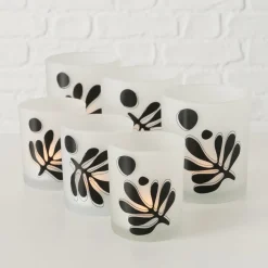 Outlet Boltze 2er Set Teelichtglas Matty