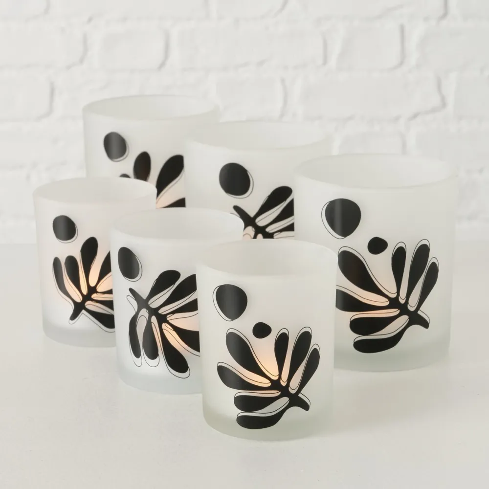 Outlet Boltze 2er Set Teelichtglas Matty