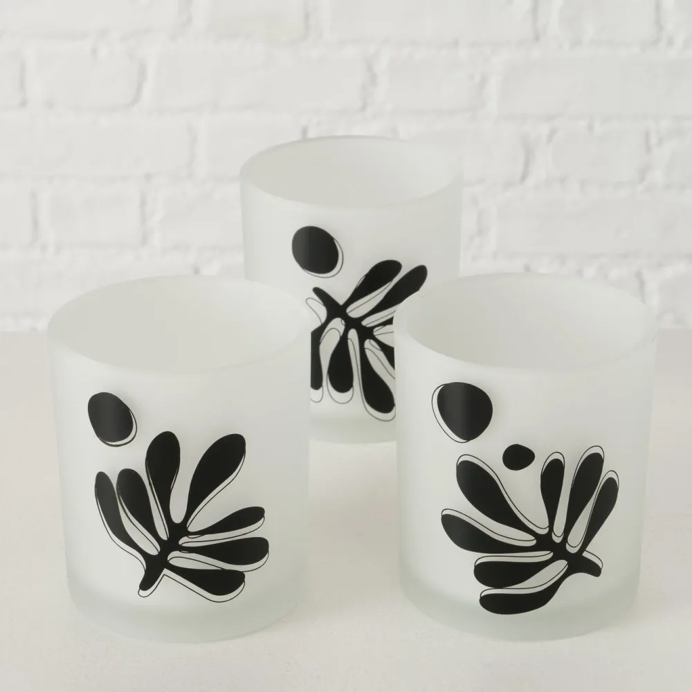 Outlet Boltze 2er Set Teelichtglas Matty