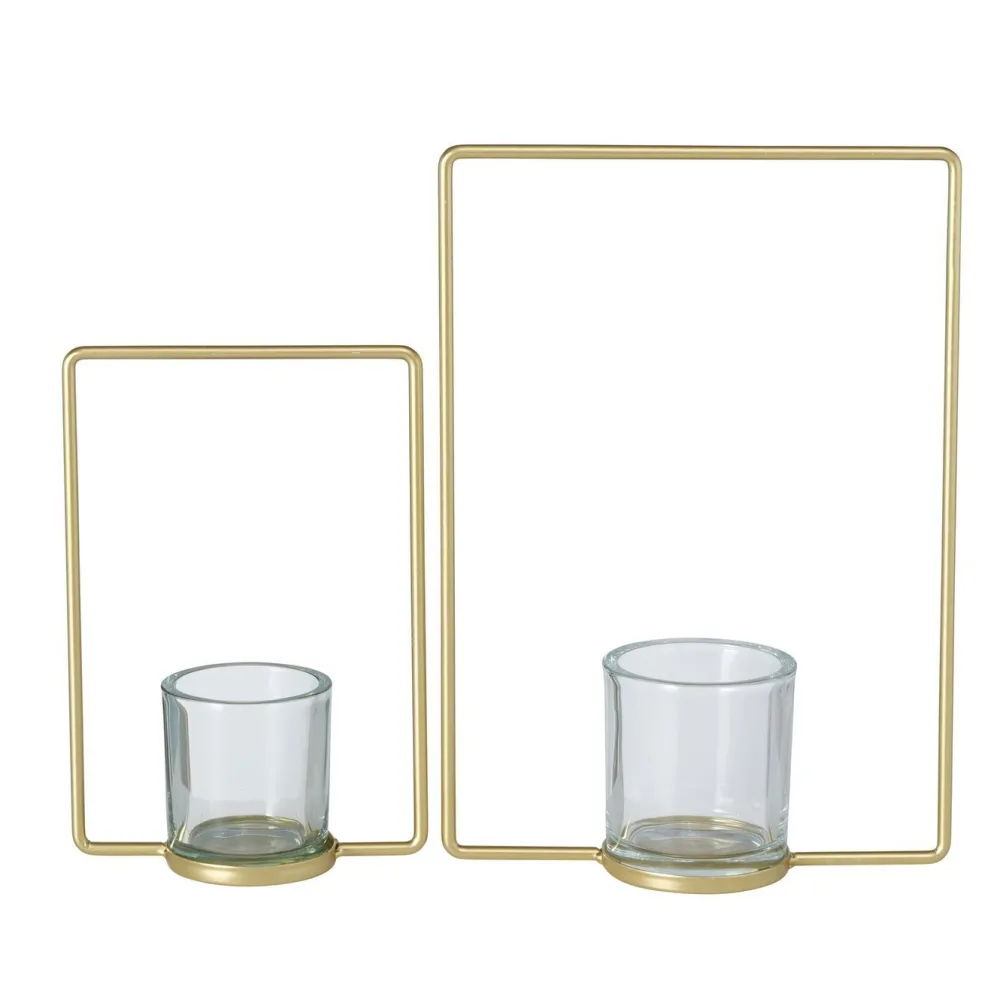 Clearance Boltze 2er Set Teelichthalter Franjo