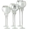 Boltze 3er Set Windlicht Manou silber