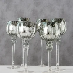 Boltze 3er Set Windlicht Manou silber