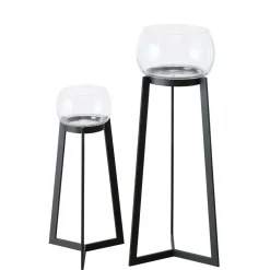 Discount Boltze 2er Set Windlicht Sola mit Ständer
