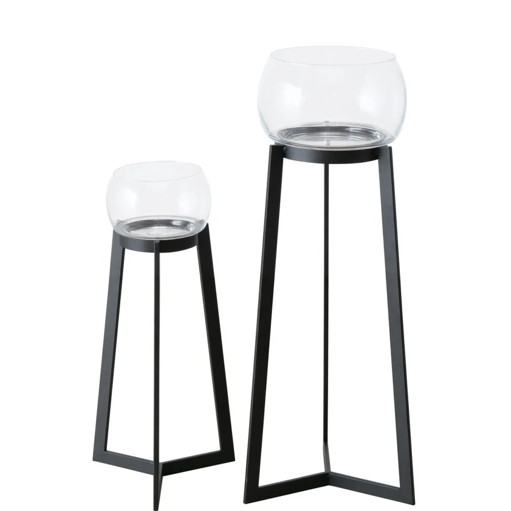 Discount Boltze 2er Set Windlicht Sola mit Ständer