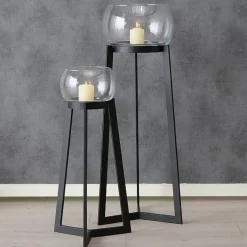 Discount Boltze 2er Set Windlicht Sola mit Ständer