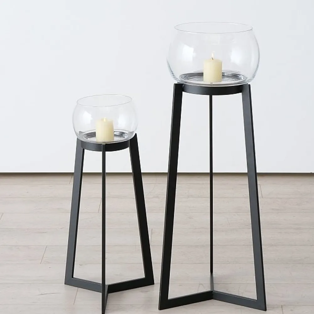 Discount Boltze 2er Set Windlicht Sola mit Ständer