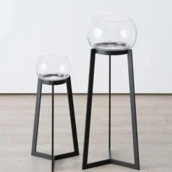 Discount Boltze 2er Set Windlicht Sola mit Ständer