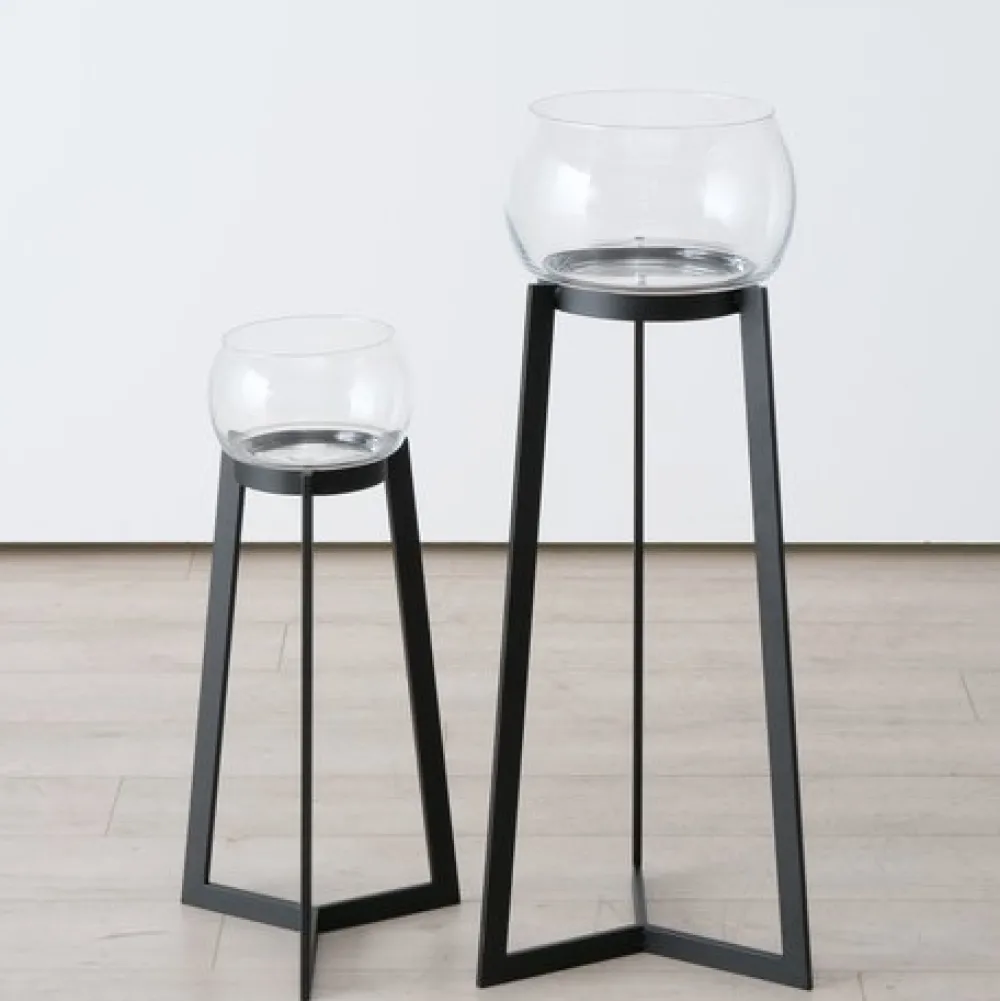 Discount Boltze 2er Set Windlicht Sola mit Ständer