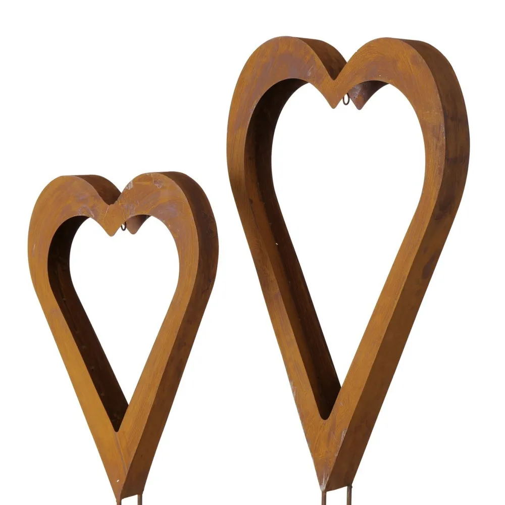 Hot Boltze Gartenstab Heart, 2 tlg