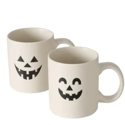 Discount Boltze Halloween Becher Boo, 2er Set aus Keramik