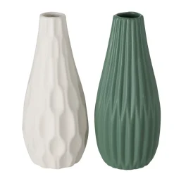 Online Boltze Hohe Vase Lenja 2er grün