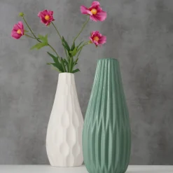 Online Boltze Hohe Vase Lenja 2er grün
