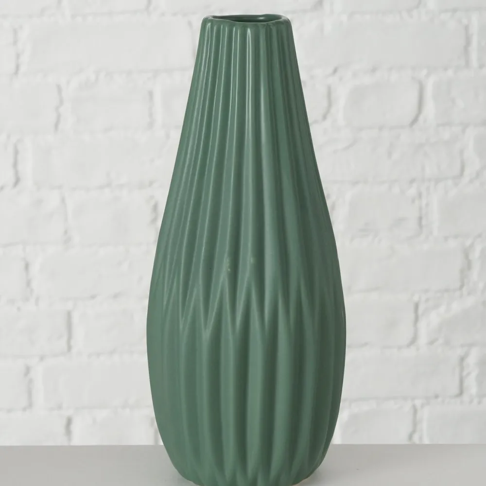 Online Boltze Hohe Vase Lenja 2er grün