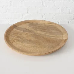 Hot Boltze Holz Teller Tablett Maino 2-teilig
