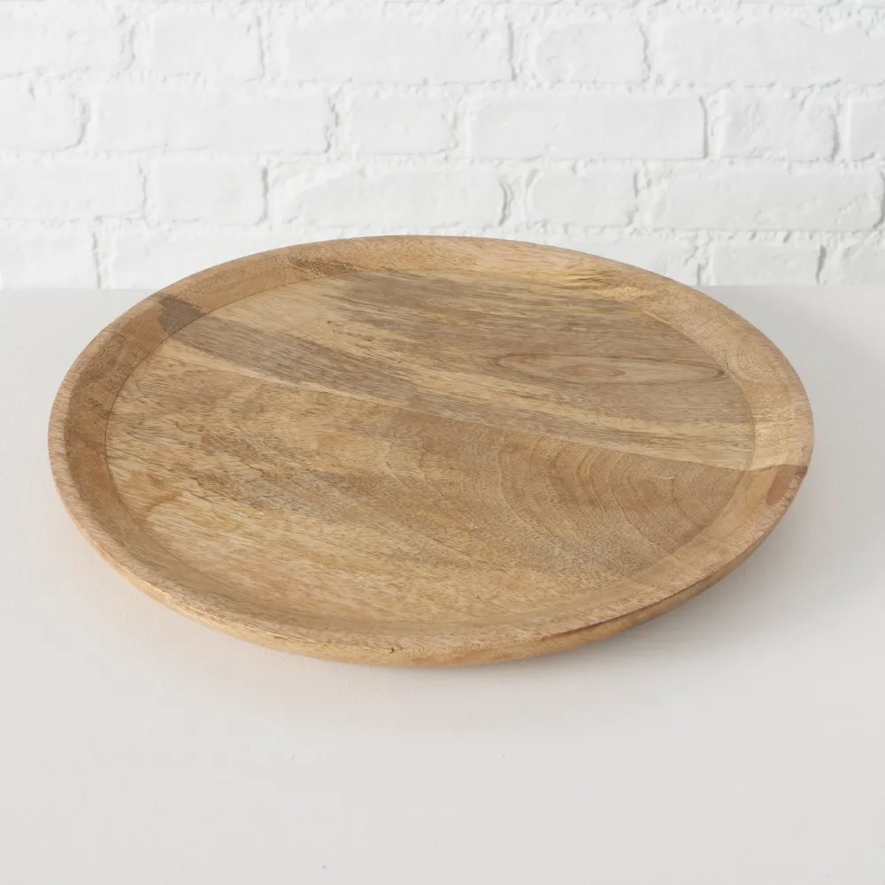 Hot Boltze Holz Teller Tablett Maino 2-teilig
