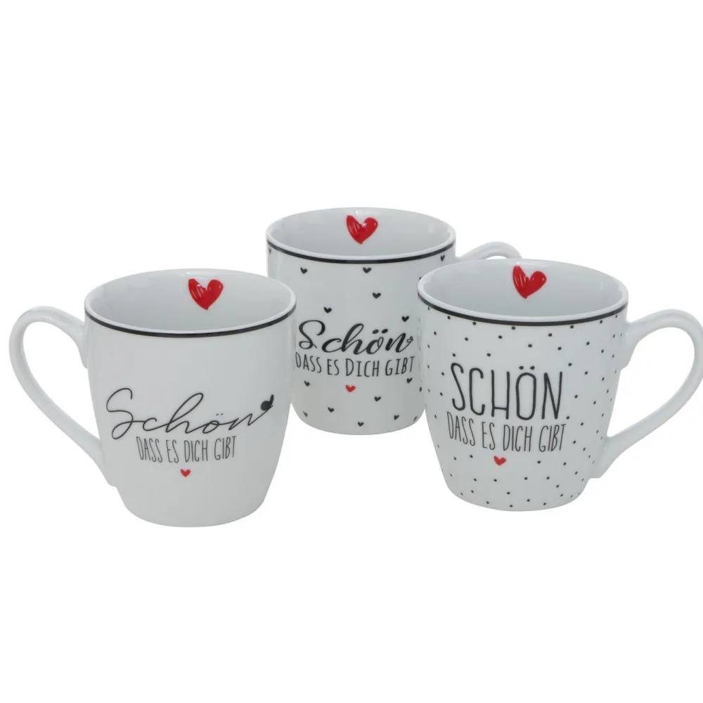 Clearance Boltze Jumbobecher Schön 480 ml 3er-Set