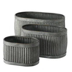 Outlet Boltze Metall Pflanztöpfe Dalia 3er