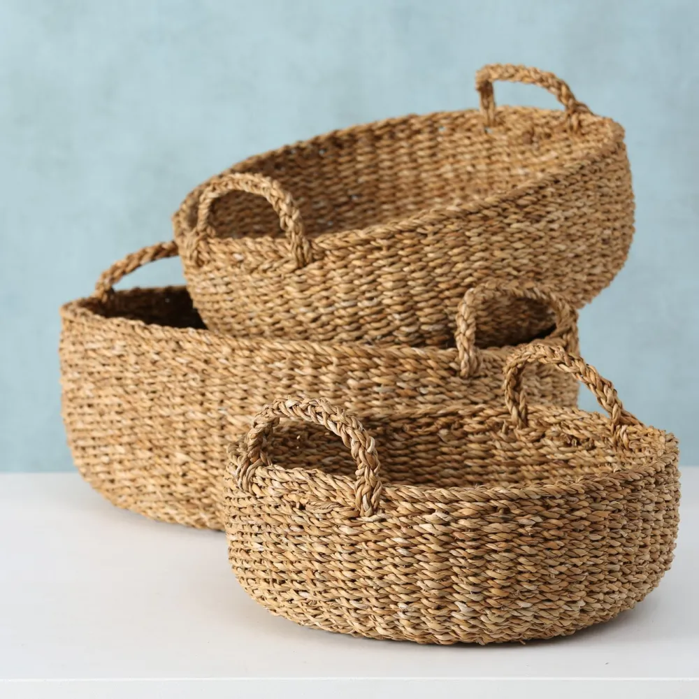 Outlet Boltze Seegras Korb Sophy 3-teilig