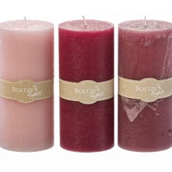 Hot Boltze Stumpenkerze 3er