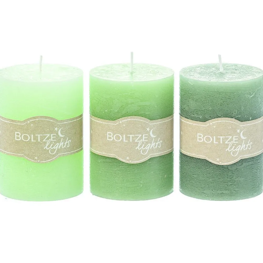 Hot Boltze Stumpenkerze 3er