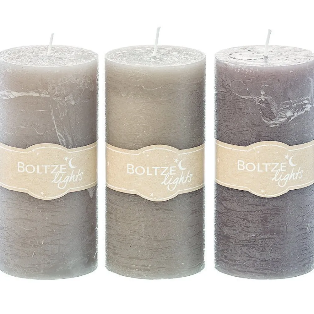 Hot Boltze Stumpenkerze 3er