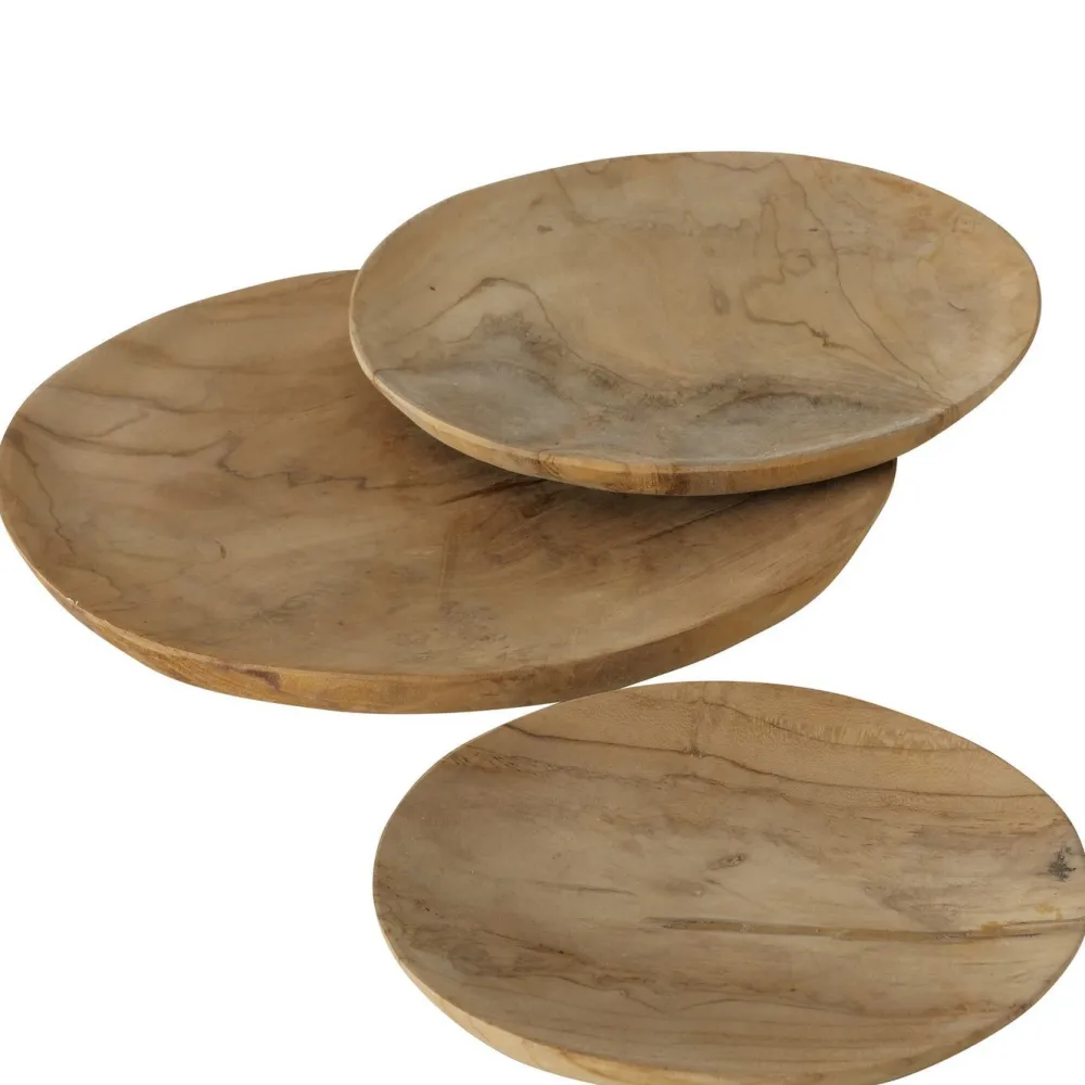 Discount Boltze Teakholz Tellerset Kallie