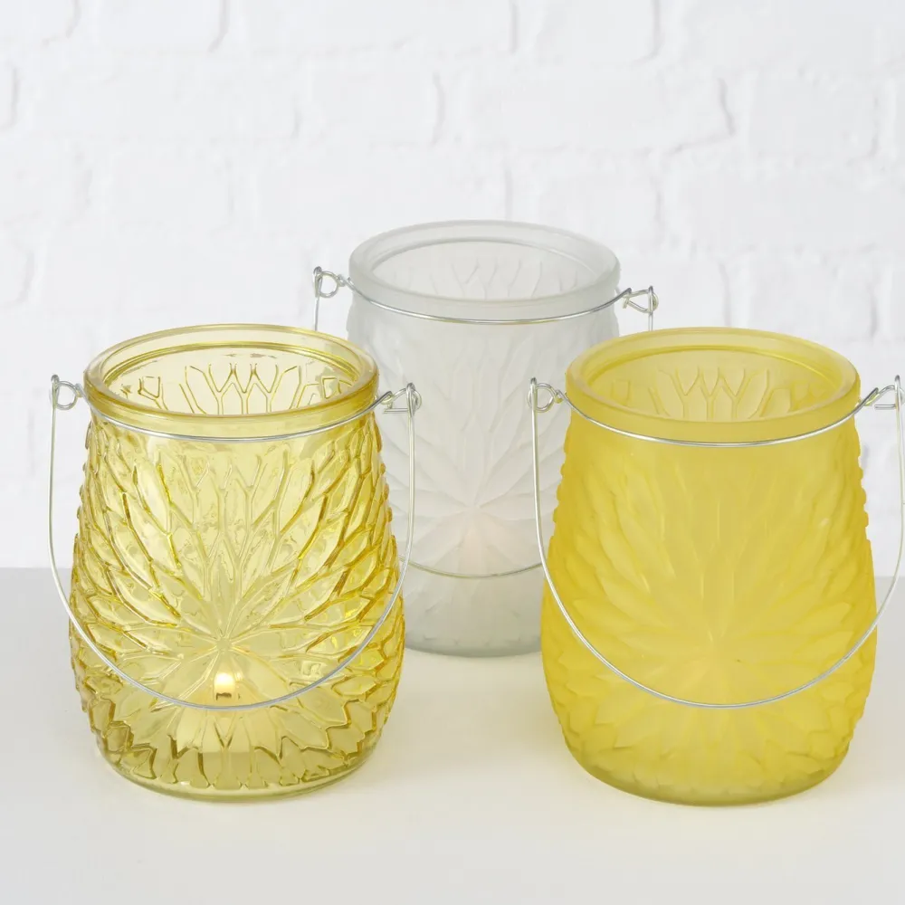 Sale Boltze Teelichthalter Teelichtglas Mela 3er Set