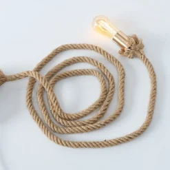 Hot Boltze Tischlampe Hängelampe Toko Jute-Seil