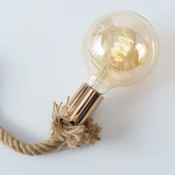 Hot Boltze Tischlampe Hängelampe Toko Jute-Seil