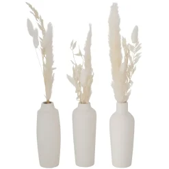Online Boltze Vase Bianca mit Samtgras 3er