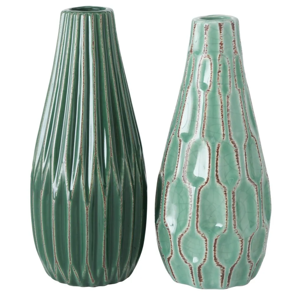 Sale Boltze Vase Lenja 2er Set grün