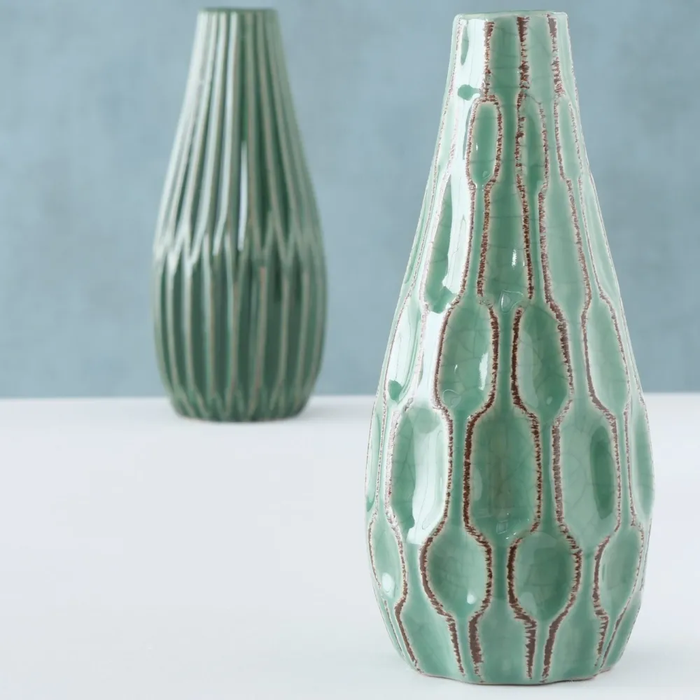Sale Boltze Vase Lenja 2er Set grün