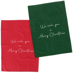 New Boltze Weihnachtliche Geschirrtücher Lieder 2er Set