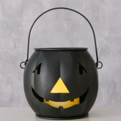 New Boltze Windlicht Grimasi Kürbis Halloween