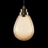 New byRoom Bernsteinlampe mit goldener Fassung