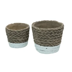 Online byRoom Geflochtener Blumentopf