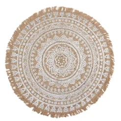 Online byRoom Teppich aus Jute mit Mandala Print